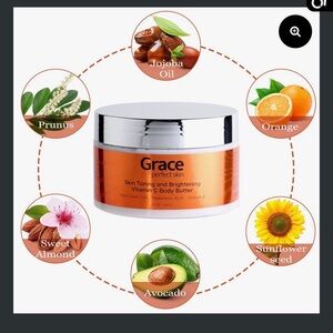 Grace Vitamin C Body Butter - Orange and Silver Jar